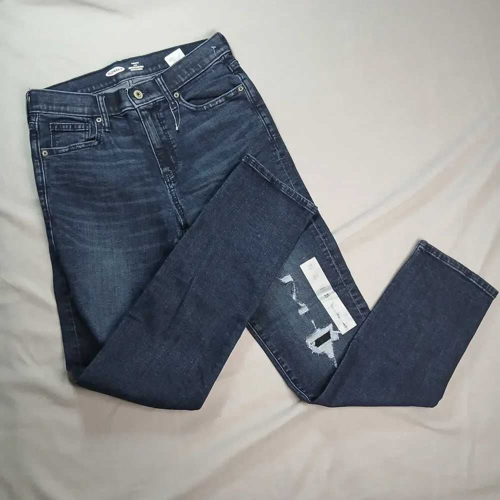 Old Navy Jeans KARATE Slim Distressed Flex Max Denim Pants NWT Youth Girls 14